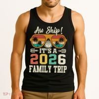 Aw Ship Its A 2026 Family Trip Cruise Ship Tank Top thumb 3