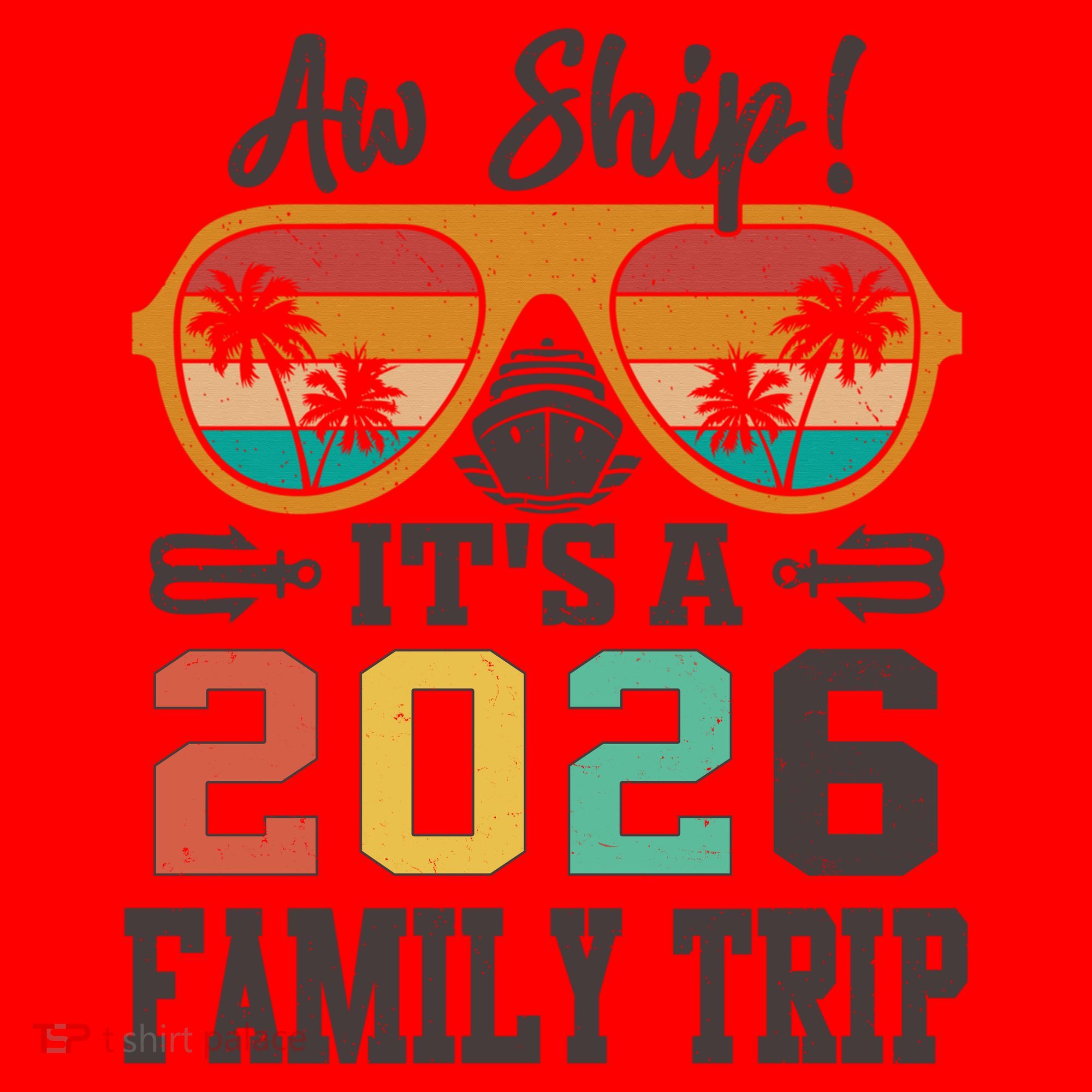 Aw Ship Its A 2026 Family Trip Cruise Ship Santa Hat
