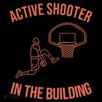 Active Shooter In The Building Drawstring Bag thumb 2