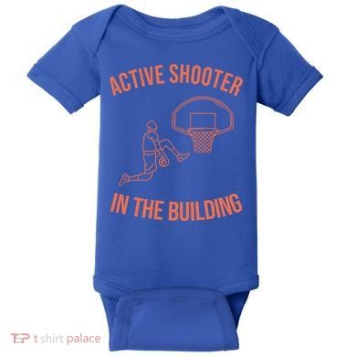 Active Shooter In The Building Baby Bodysuit