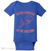 Active Shooter In The Building Baby Bodysuit thumb 0