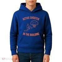 Active Shooter In The Building Kids Hoodie thumb 4
