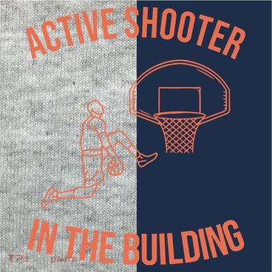Active Shooter In The Building Kids Colorblock Raglan Jersey