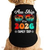 AW Ship Its A 2026 Family Trip Retro Sunglasses Doggie Tank thumb 0