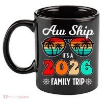 AW Ship Its A 2026 Family Trip Retro Sunglasses 11oz C Handle Ceramic Mug thumb 2