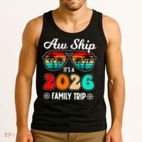 AW Ship Its A 2026 Family Trip Retro Sunglasses Tank Top thumb 3