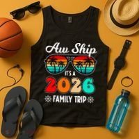 AW Ship Its A 2026 Family Trip Retro Sunglasses Tank Top thumb 4