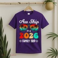 AW Ship Its A 2026 Family Trip Retro Sunglasses T-Shirt thumb 2