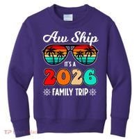 AW Ship Its A 2026 Family Trip Retro Sunglasses Kids Sweatshirt thumb 0