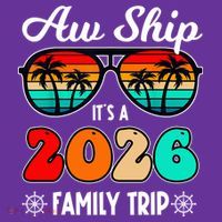 AW Ship Its A 2026 Family Trip Retro Sunglasses Kids Hoodie thumb 2