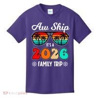 AW Ship Its A 2026 Family Trip Retro Sunglasses Kids T-Shirt thumb 0