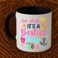Aw Ship Its A Besties Trip 2026 Sun Coffee Mug thumb 2