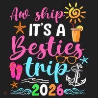 Aw Ship Its A Besties Trip 2026 Sun Hat thumb 2