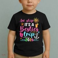 Aw Ship Its A Besties Trip 2026 Sun Toddler T-Shirt thumb 2