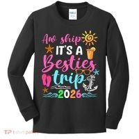 Aw Ship Its A Besties Trip 2026 Sun Kids Long Sleeve Shirt thumb 0