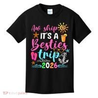 Aw Ship Its A Besties Trip 2026 Sun Kids T-Shirt thumb 0