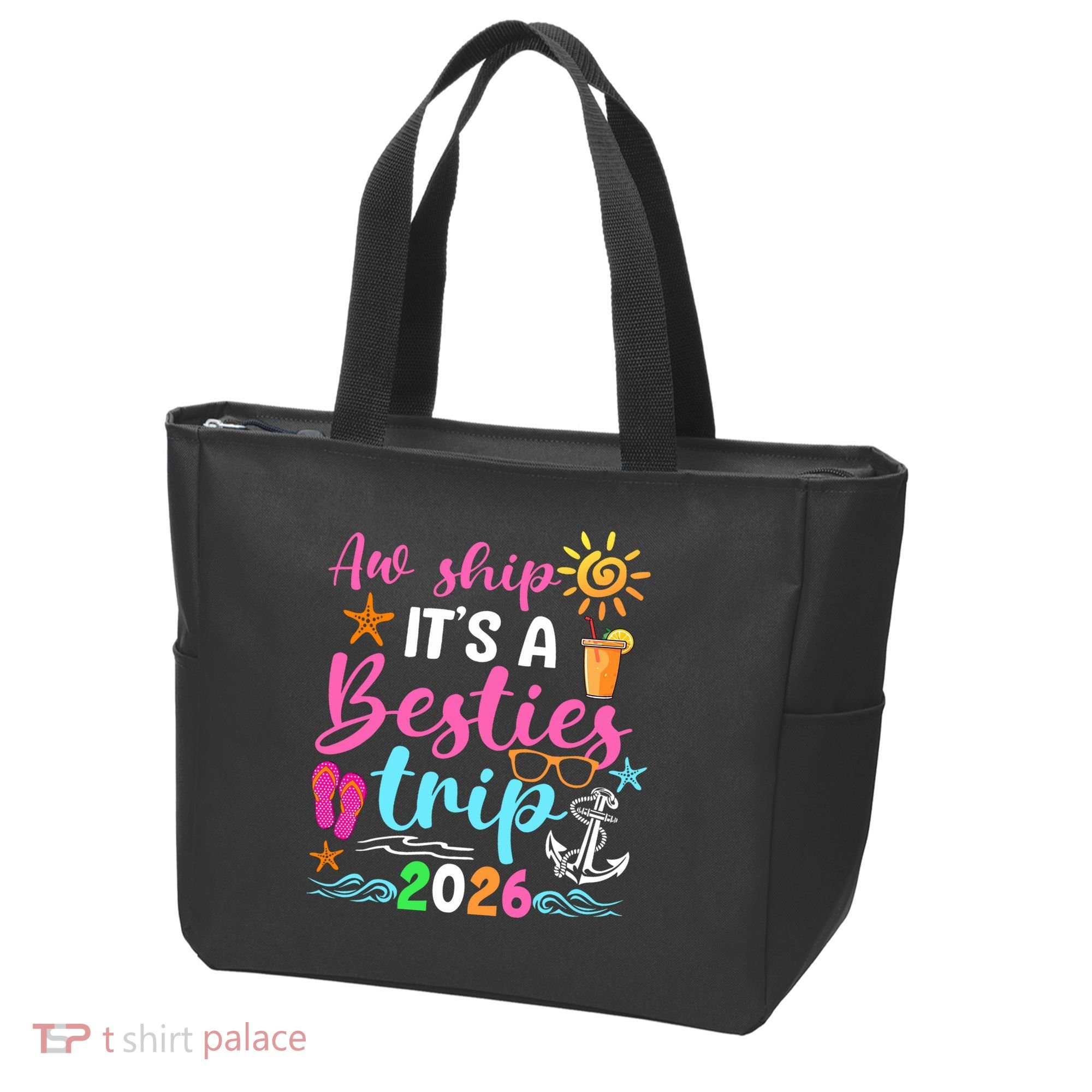 Aw Ship Its A Besties Trip 2026 Sun Tote Bag