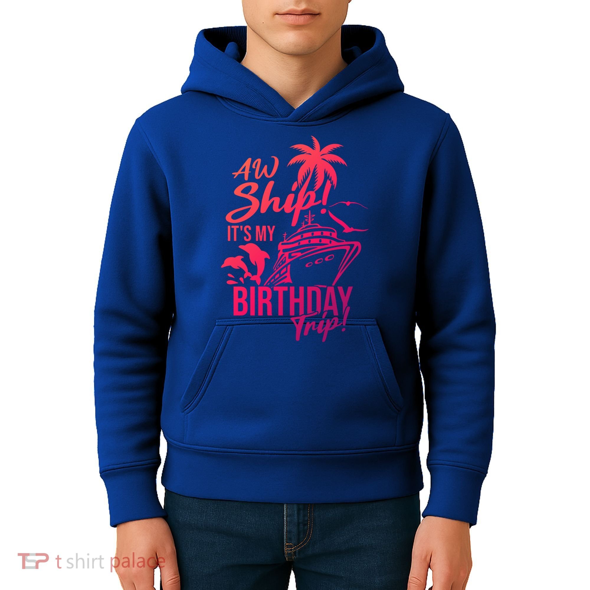 Aw Ship Its My Birthday Trip Birthday Cruise Cruise Trip Gift Kids Hoodie
