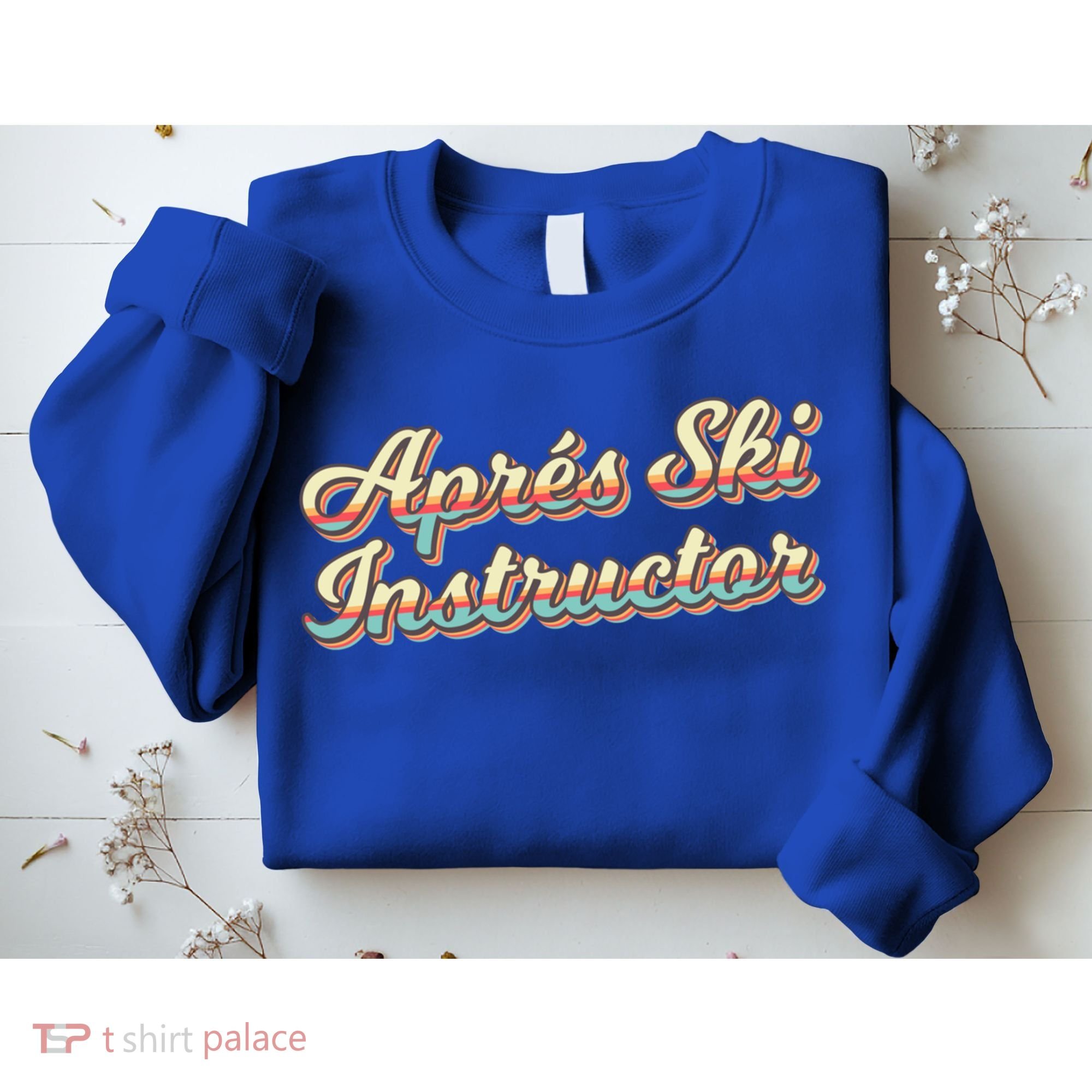 Apres Ski Instructor 70S Ski 80S Apre Funny Snowboard Gift Sweatshirt