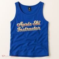 Apres Ski Instructor 70S Ski 80S Apre Funny Snowboard Gift Tank Top thumb 2