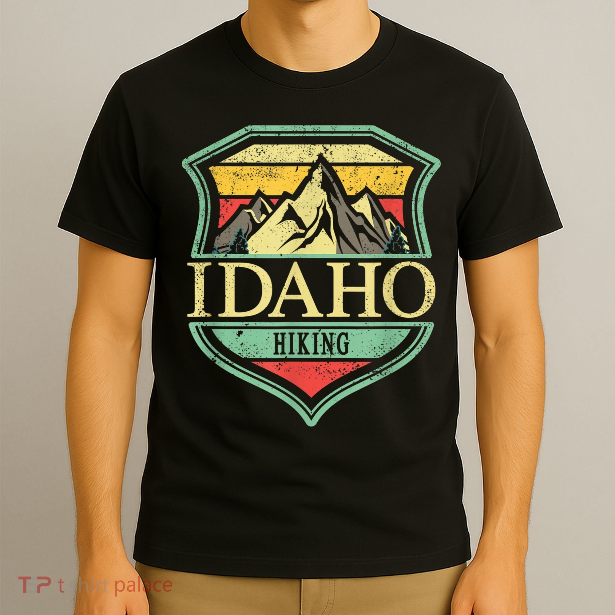 American State Idaho Mountain Hiking T-Shirt