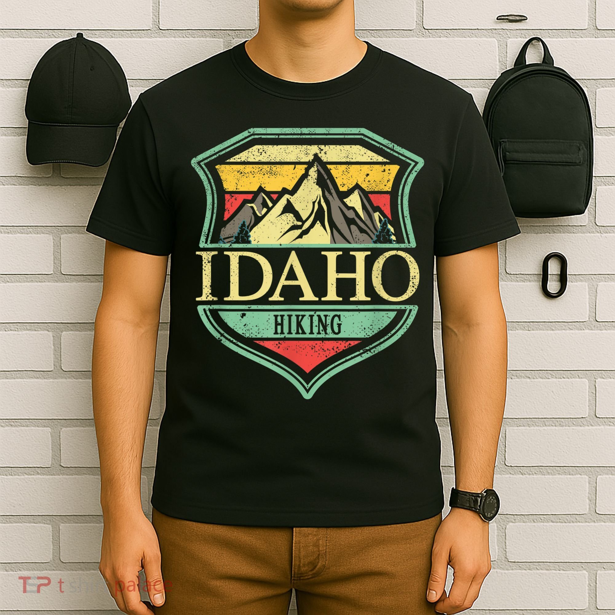 American State Idaho Mountain Hiking T-Shirt