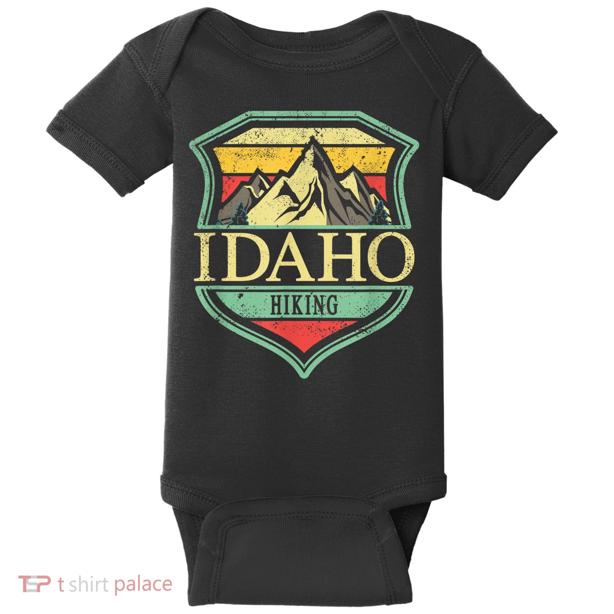 American State Idaho Mountain Hiking Baby Bodysuit