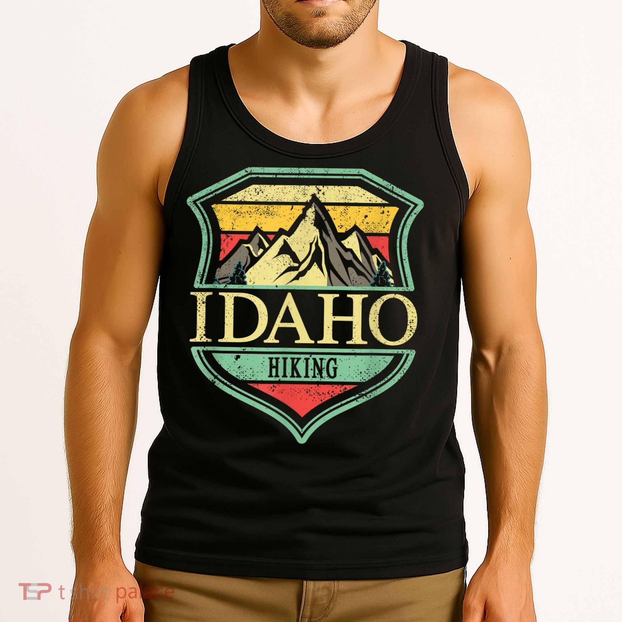 American State Idaho Mountain Hiking Tank Top