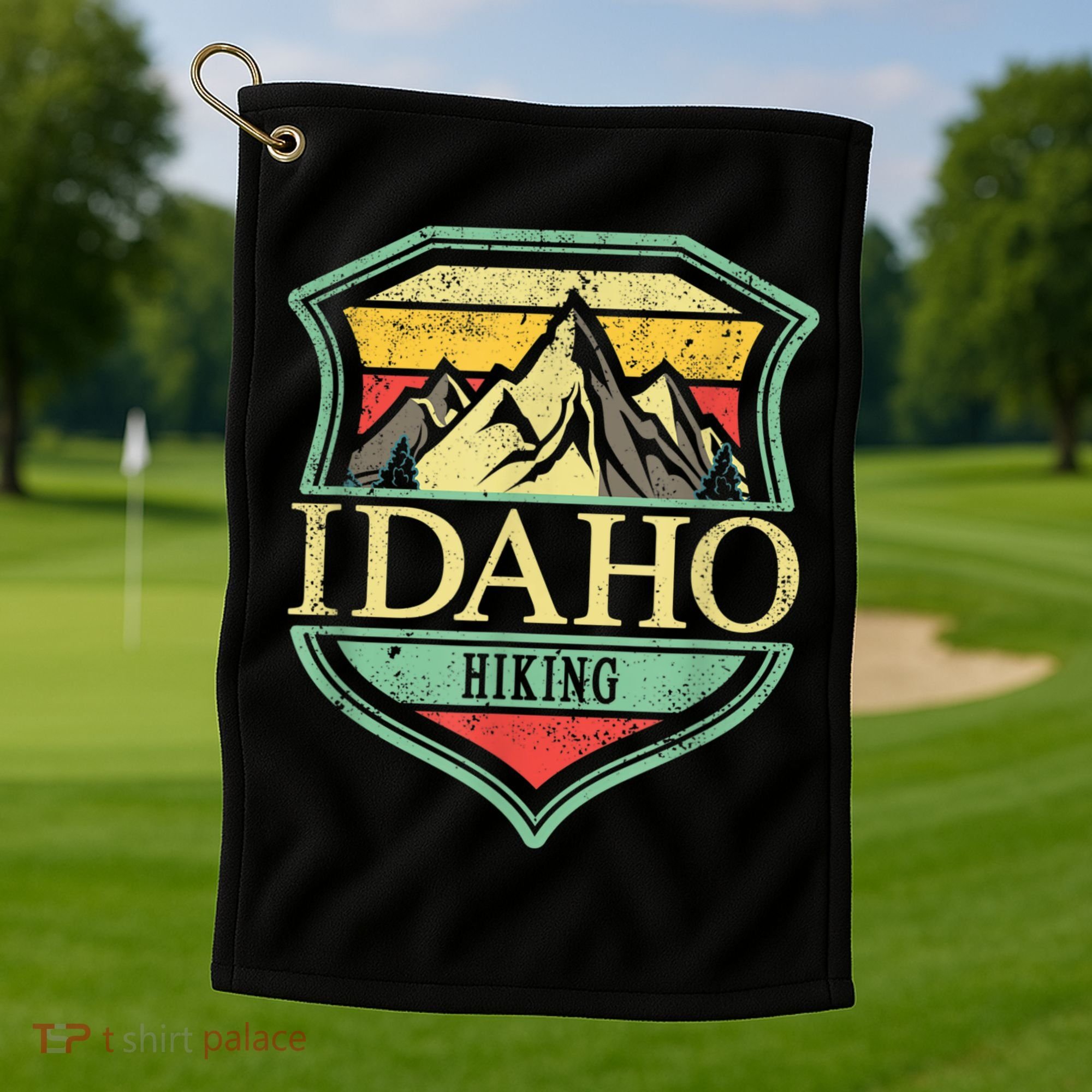American State Idaho Mountain Hiking Golf Towel