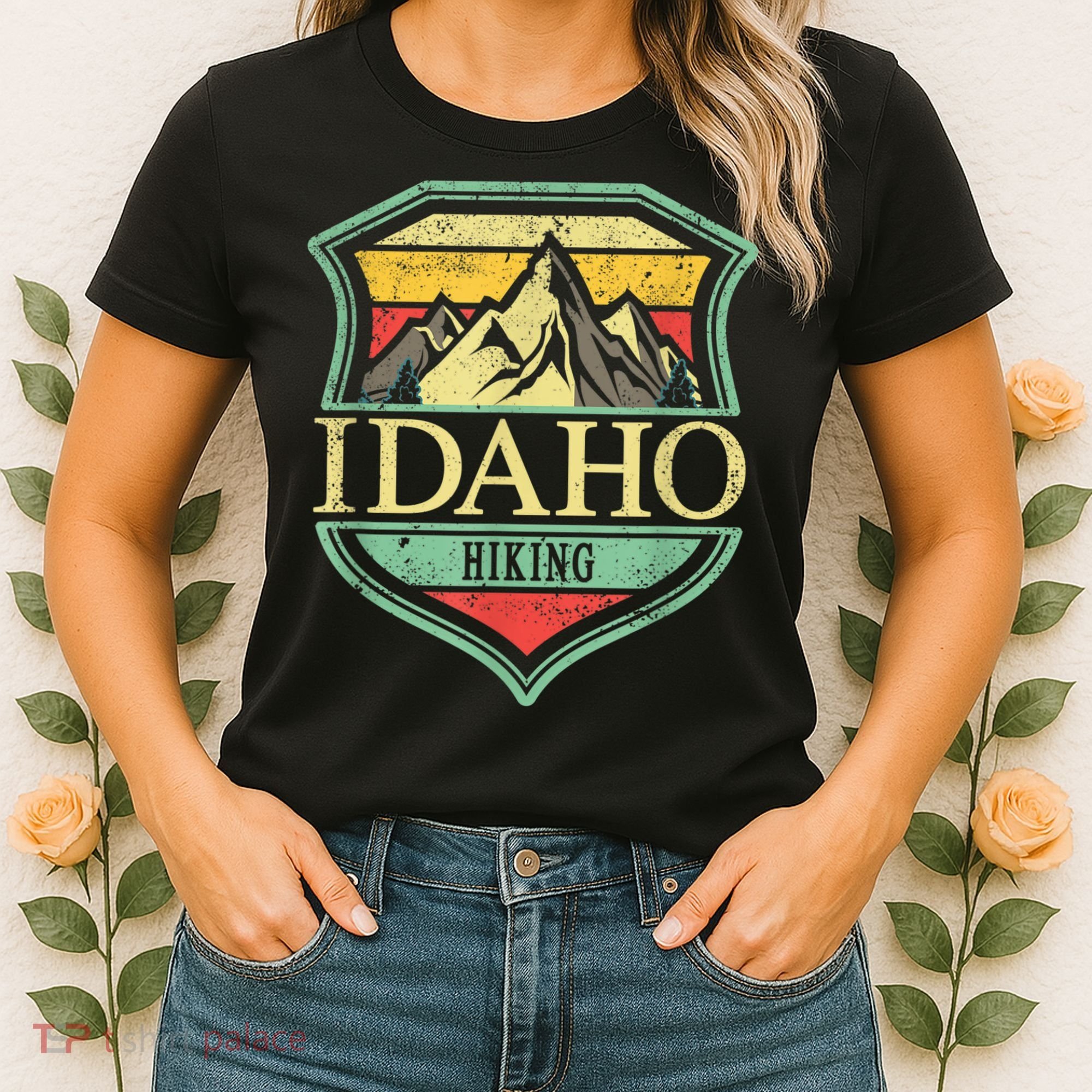 American State Idaho Mountain Hiking Women's T-Shirt
