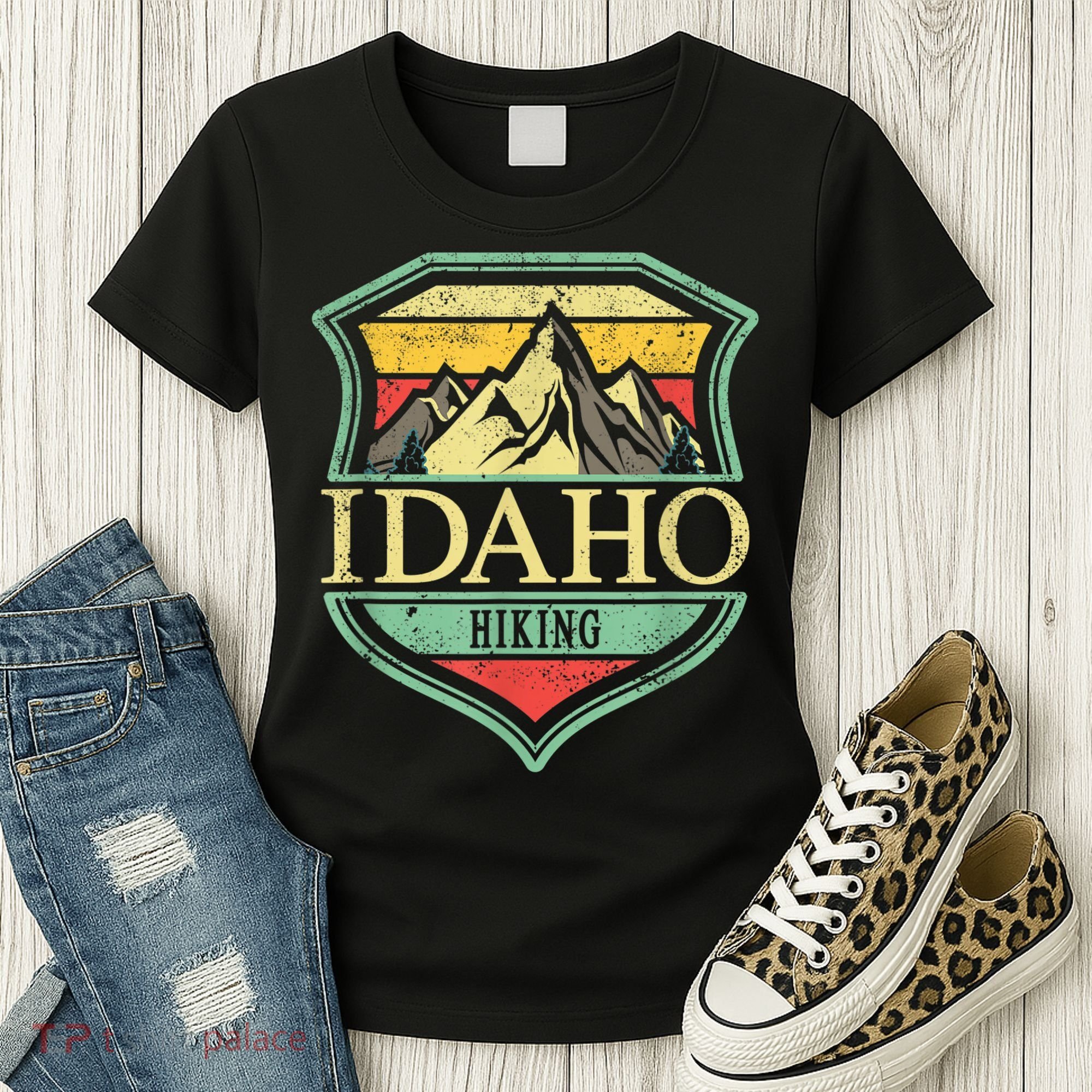 American State Idaho Mountain Hiking Women's T-Shirt