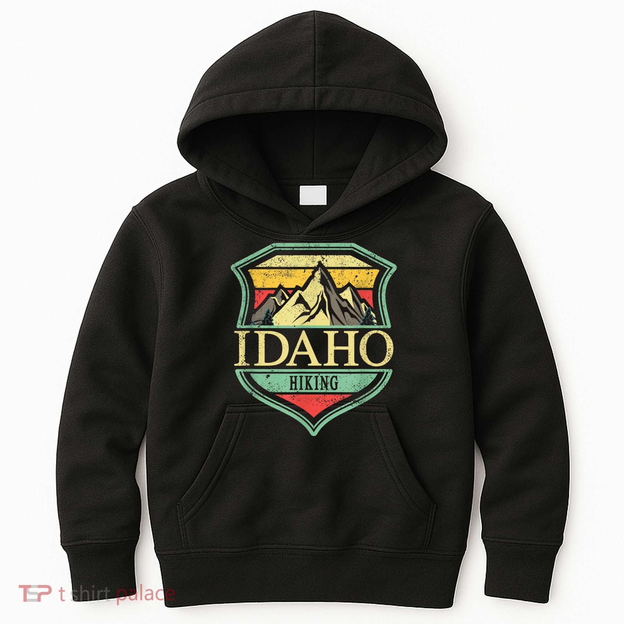 American State Idaho Mountain Hiking Kids Hoodie