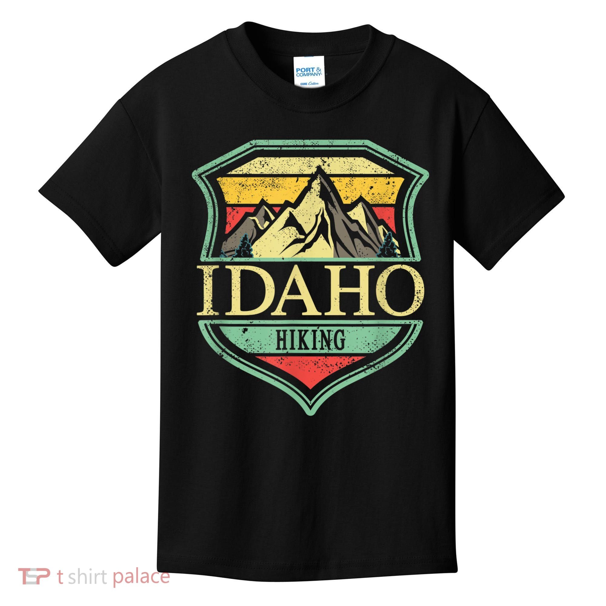 American State Idaho Mountain Hiking Kids T-Shirt