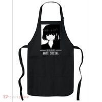 Anti Social Japanese Text Aesthetic Vaporwave Anime Gifts Apron thumb 0