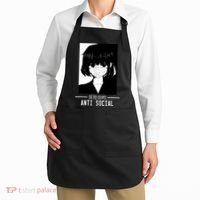 Anti Social Japanese Text Aesthetic Vaporwave Anime Gifts Apron thumb 2