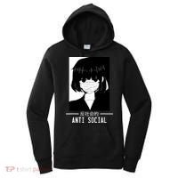 Anti Social Japanese Text Aesthetic Vaporwave Anime Gifts Women's Hoodie thumb 0