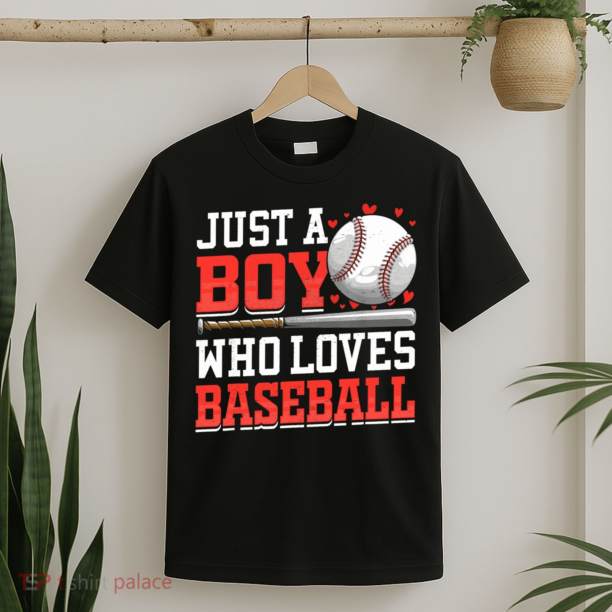 American Sport Just A Boy Who Loves Baseball Gifts For Boy T-Shirt