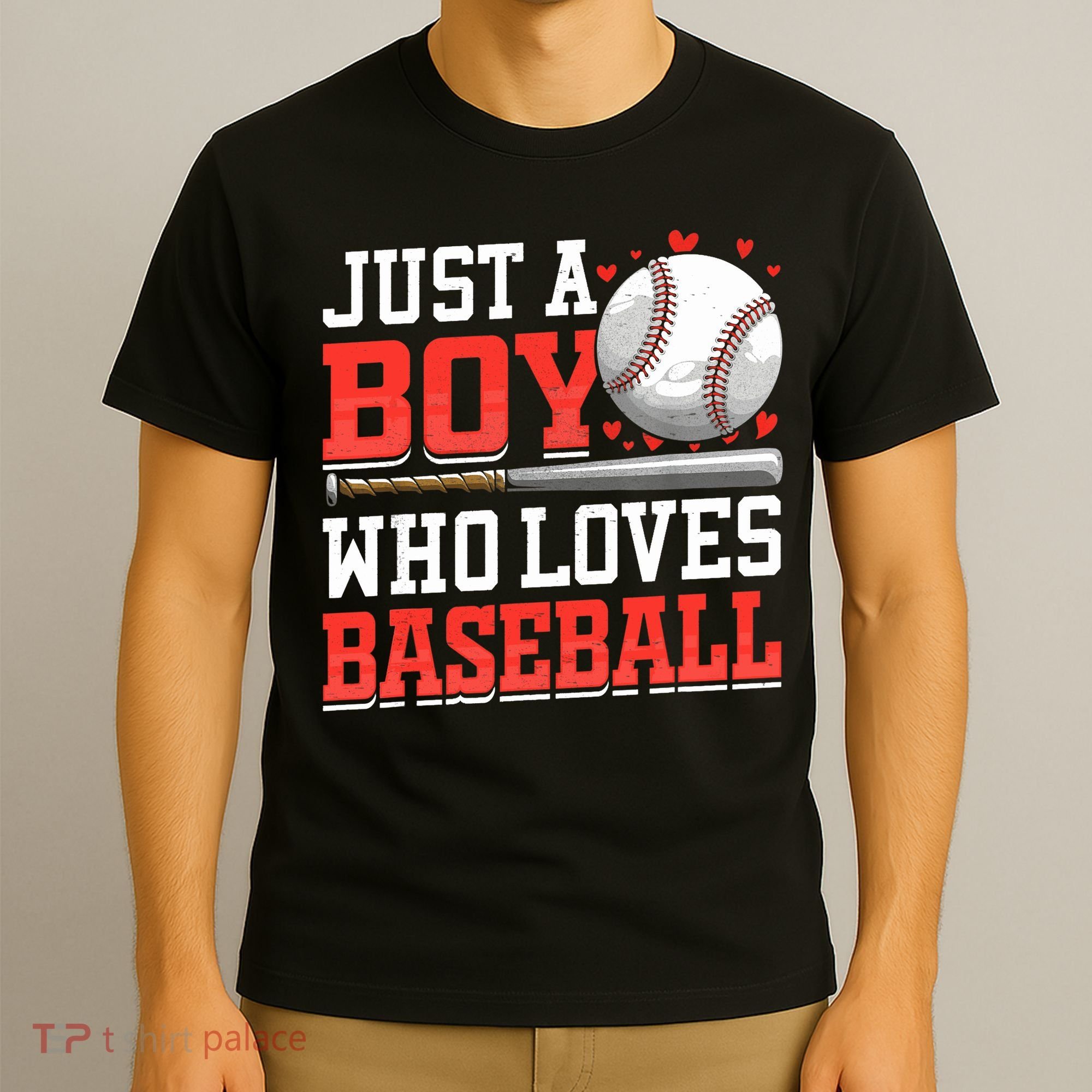American Sport Just A Boy Who Loves Baseball Gifts For Boy T-Shirt