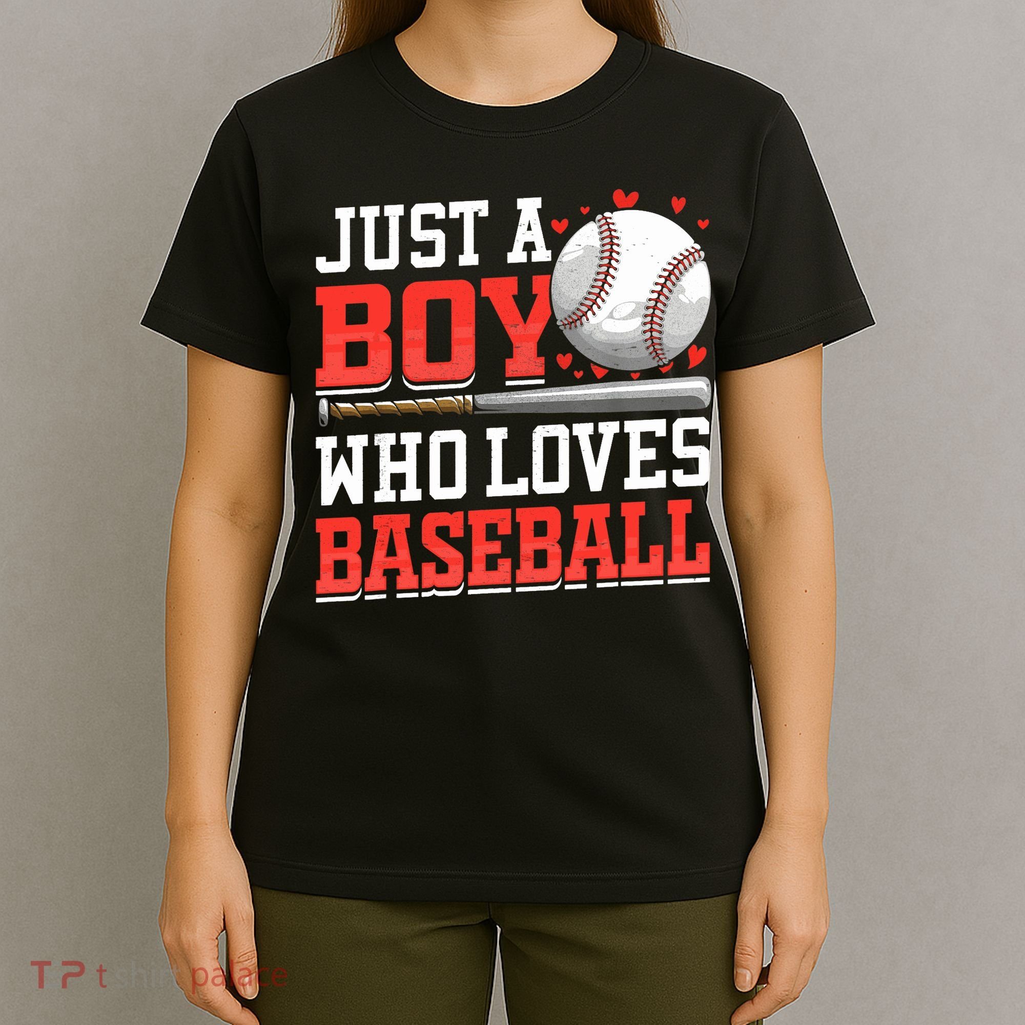 American Sport Just A Boy Who Loves Baseball Gifts For Boy T-Shirt