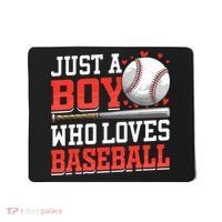 American Sport Just A Boy Who Loves Baseball Gifts For Boy Mousepad thumb 0