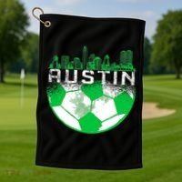 Austin Soccer Jersey Austin Texas Soccer Golf Towel thumb 1