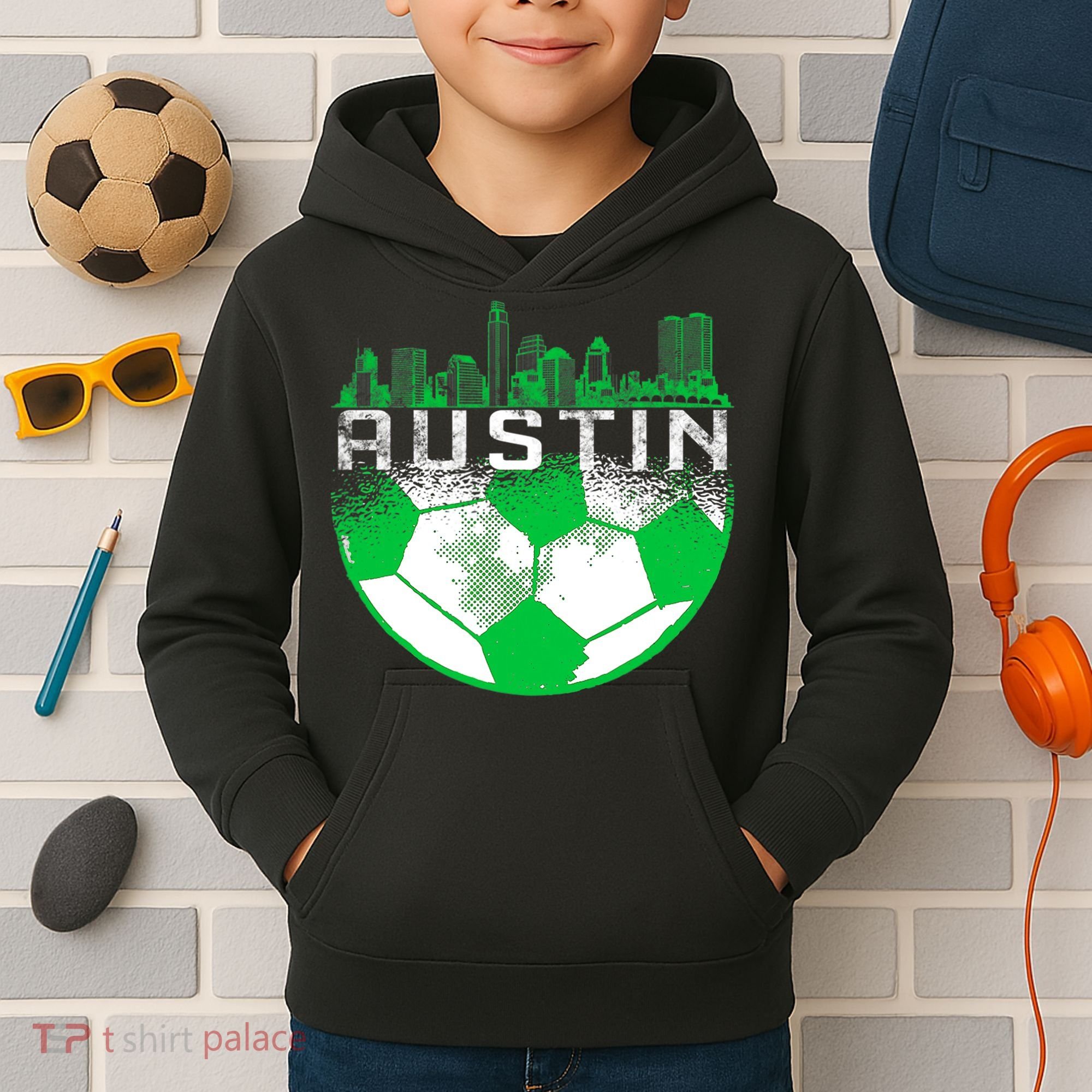 Austin Soccer Jersey Austin Texas Soccer Kids Hoodie