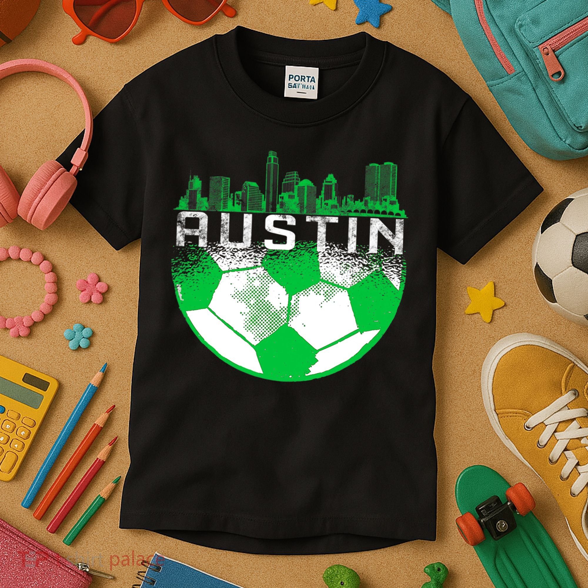 Austin Soccer Jersey Austin Texas Soccer Kids T-Shirt