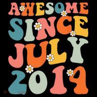 Awesome Since July 2014 Hippie Retro Groovy Birthday Coffee Mug thumb 5