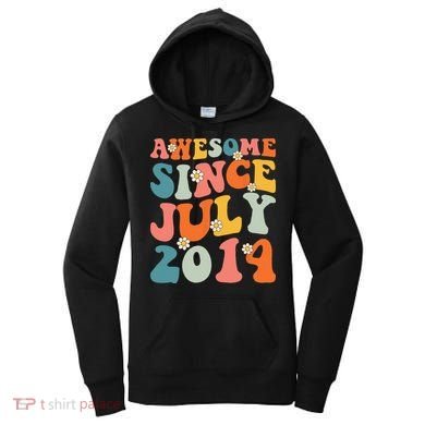 Awesome Since July 2014 Hippie Retro Groovy Birthday Women's Hoodie