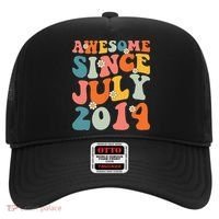 Awesome Since July 2014 Hippie Retro Groovy Birthday Hat thumb 0