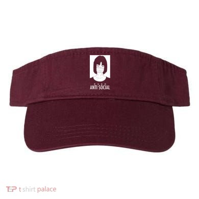 Anti Social Japanese Kanji Text Aesthetic Vaporwave Visor