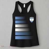 Argentina Soccer Jersey Football Argentina Soccer Pullover Hoodie Women's Tank Top thumb 3