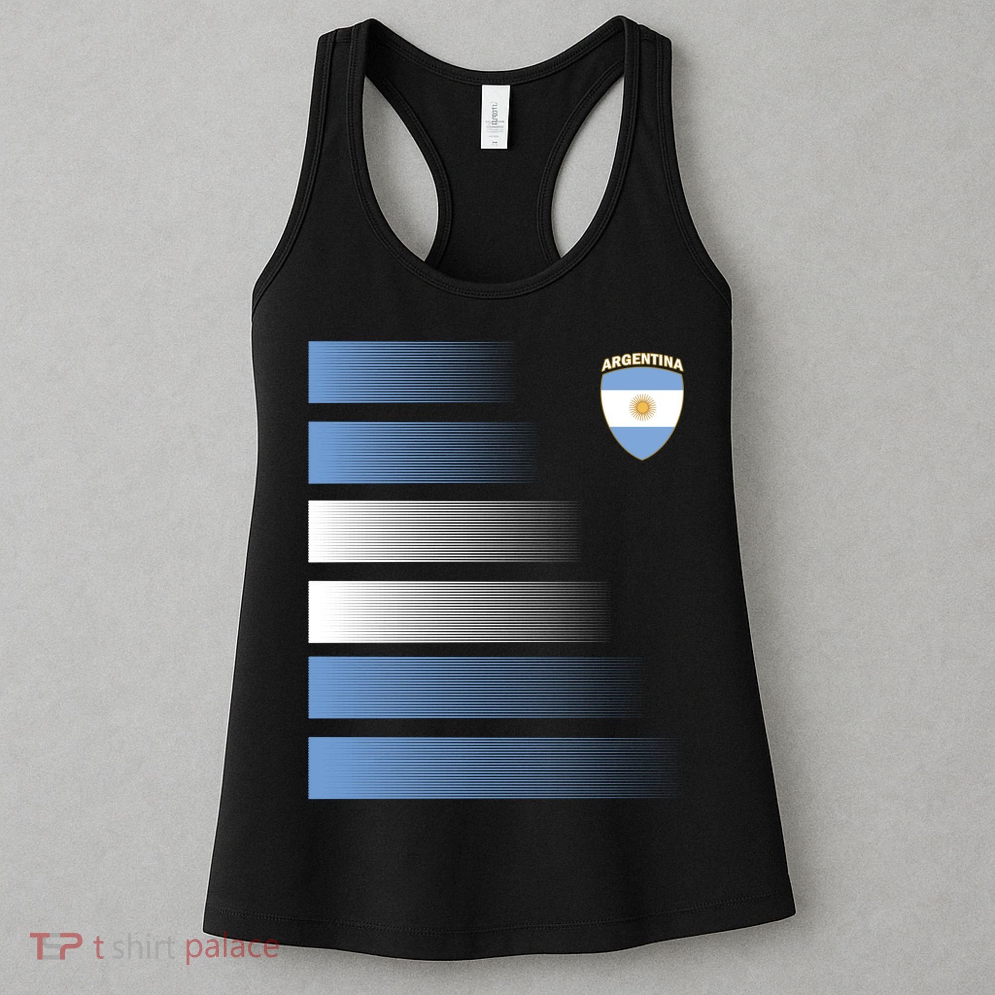 Argentina Soccer Jersey Football Argentina Soccer Pullover Hoodie Women's Tank Top