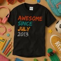 Awesome Since July 2013 Kids T-Shirt thumb 3